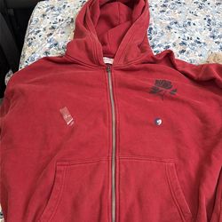 Hollister boxy zip up hoodie