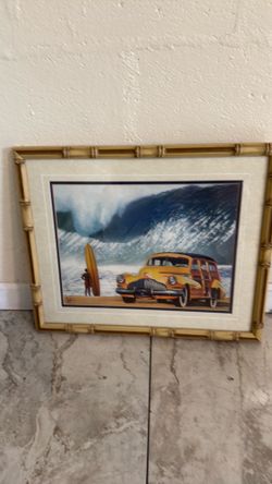 Vintage surfer art