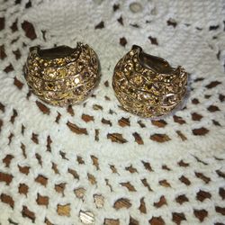 St.john Vintage Clips On Earrings