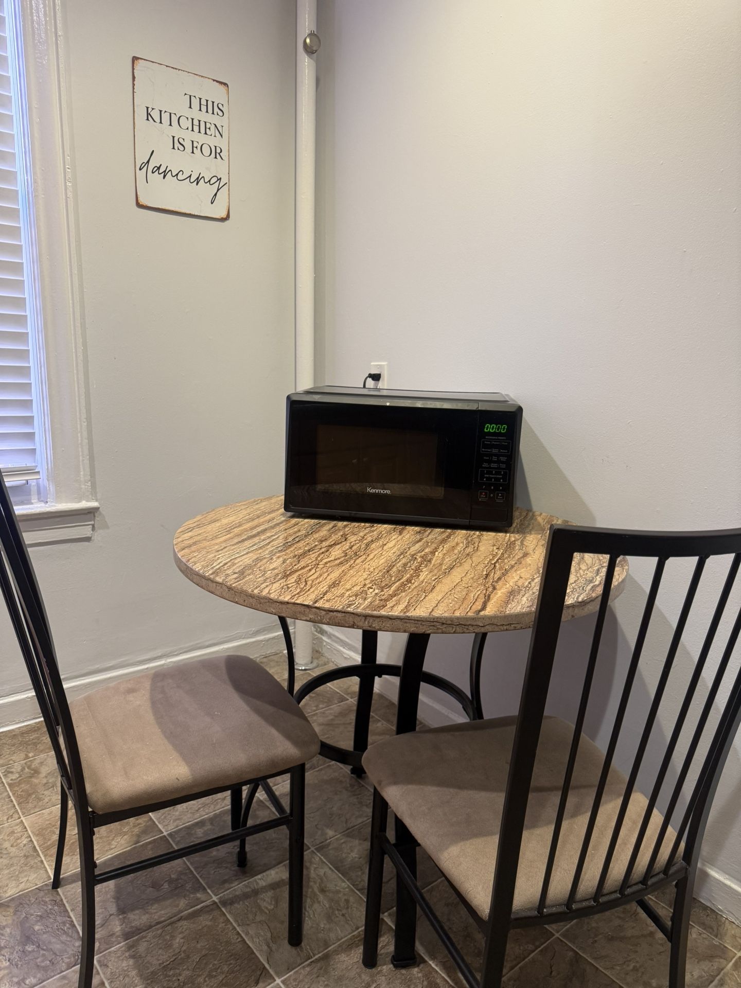 Table/4 Chairs/Microwave - Deal For All Three