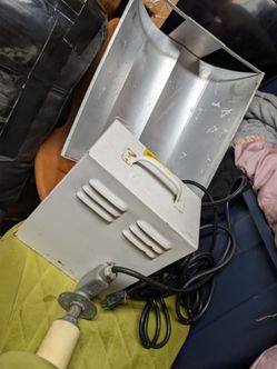 Vintage Industrial Flood Light with Reflector Hood