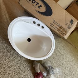 Boots Industries Drop In Oval Bathroom Sink 