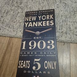 Yankees Wall Art/hanging