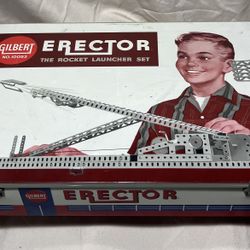 Vintage 1959 Gilbert Erector Set The Rocket Launcher Set 10053