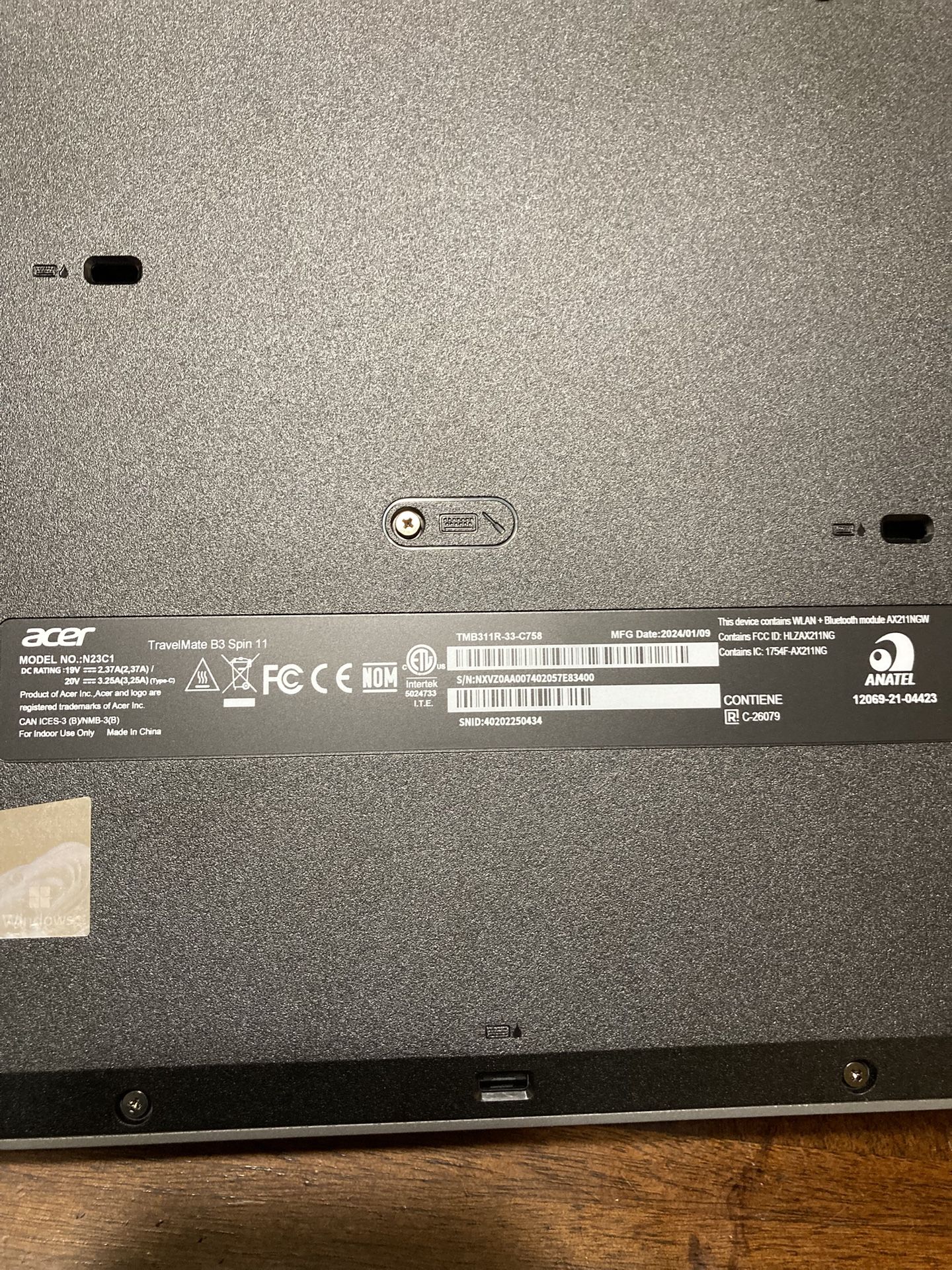 Acer Laptop Tablet
