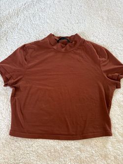 Women’s brown crop top