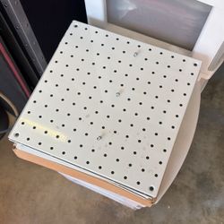 White Metal Peg Boards. 