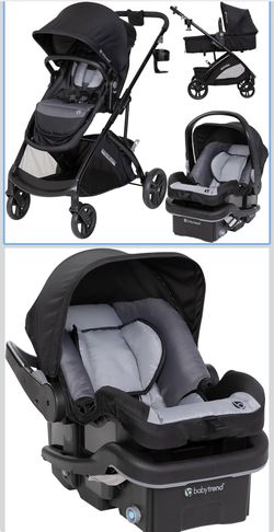 Baby Trend Passport® Switch 6-in-1 Modular Stroller Travel System with EZ-Lift™ PLUS Infant Car Seat, Dash Black