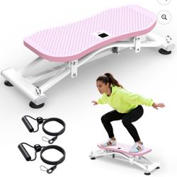 New box Sliding Ski Simulator with Resistance Bands Indoor Skiing Fitness Equipment, with Resistance Bands & Non-Slip Base, Full-Body Cardio Training