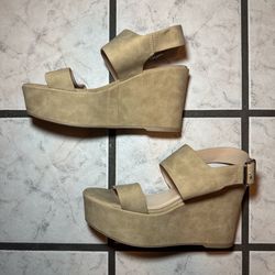 Women's Tan Wedge Sandals