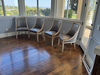 Restoration Hardware 19TH C. FRENCH EMPIRE LEATHER DINING ARMCHAIR