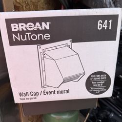 Broan 6 Inch Round Duct Aluminum Wall Cap