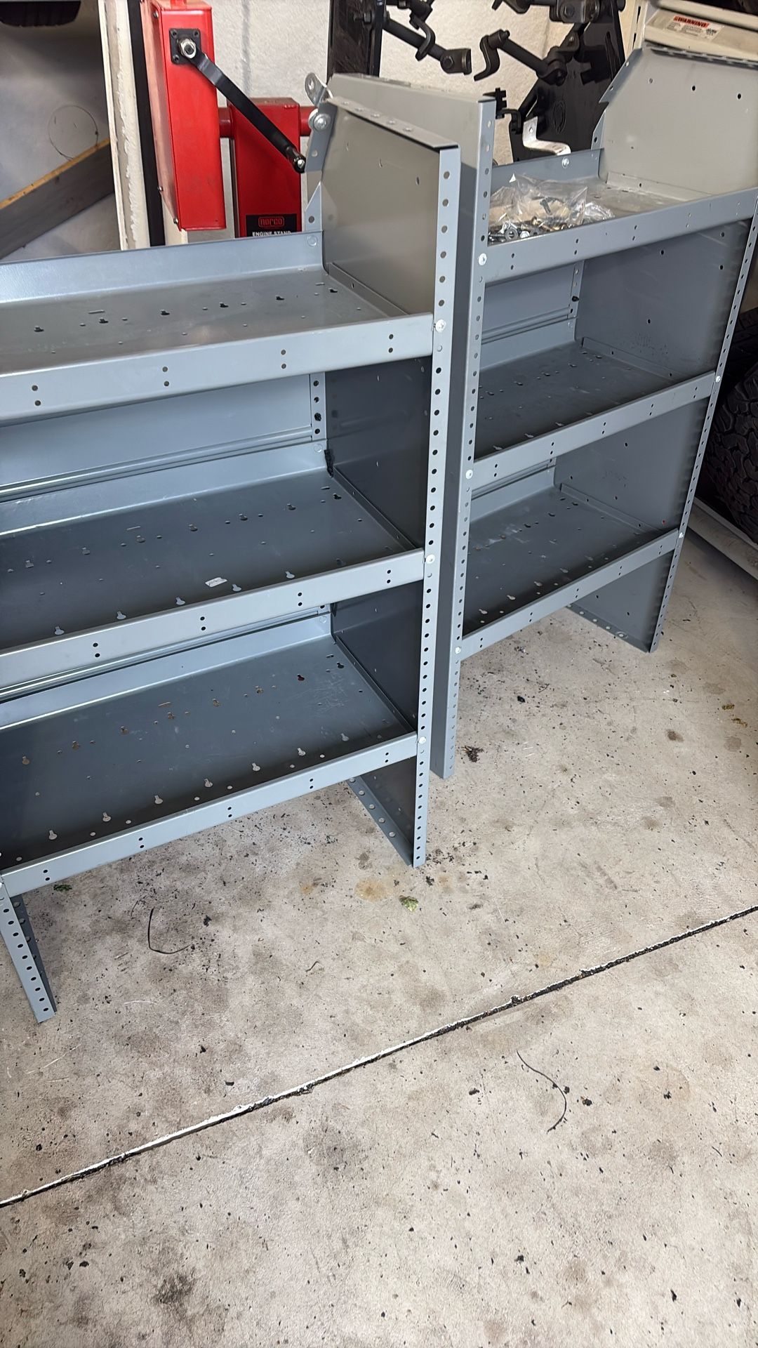 Organizer and cover for the rear of a small Ford Transit Connect.