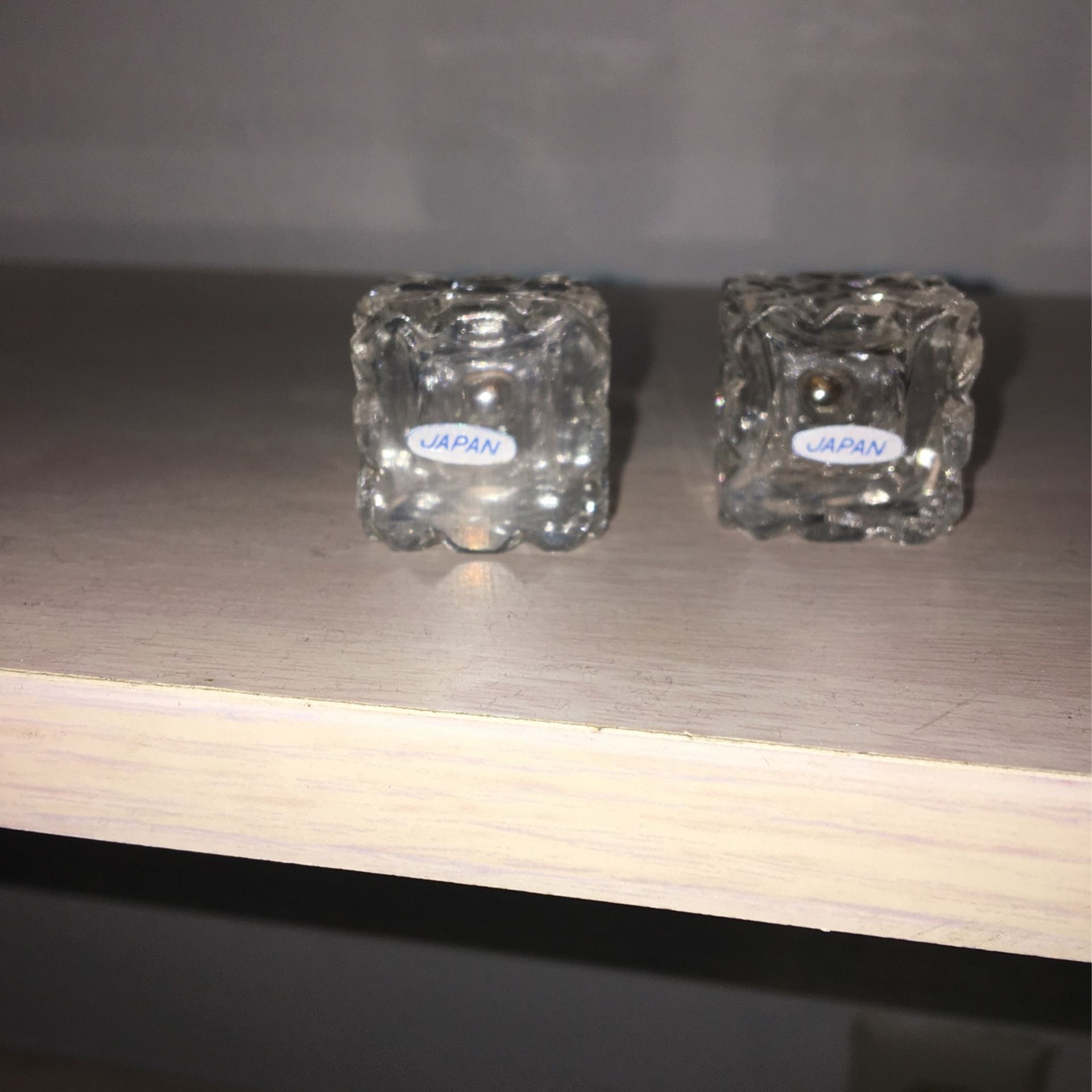 Salt /pepper Crystal Glass