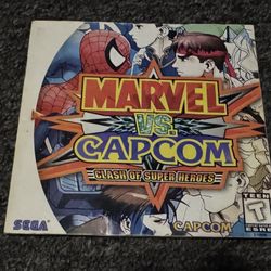 Sega Dreamcast Marvel Vs Capcom manual only