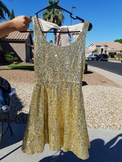 Gold sequin dress size 3/4