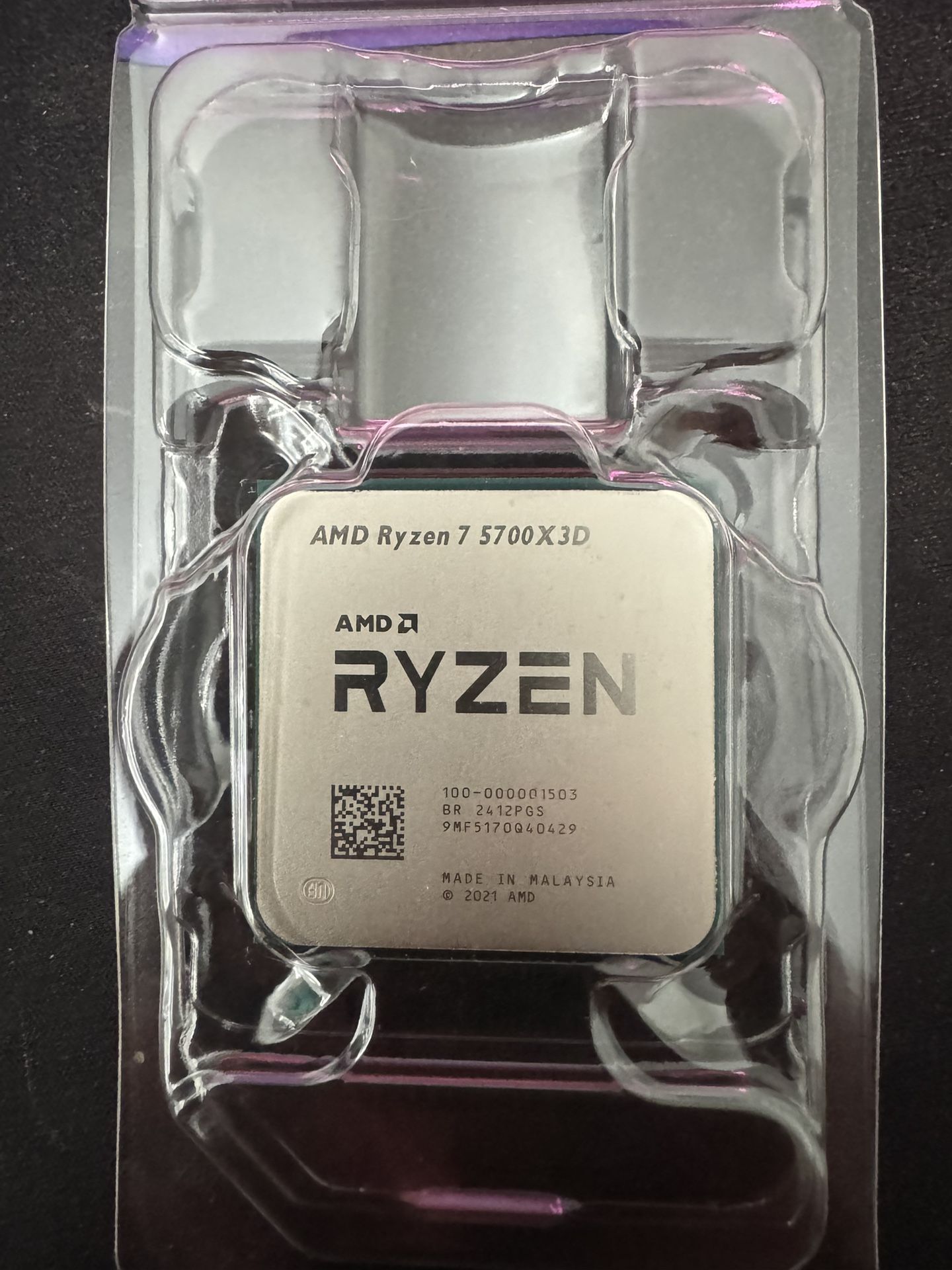 AMD Ryzen 7 5700x3D 4.1 GHz 8-Core 16-Thread CPU *NEW WITHOUT BOX OR FAN*