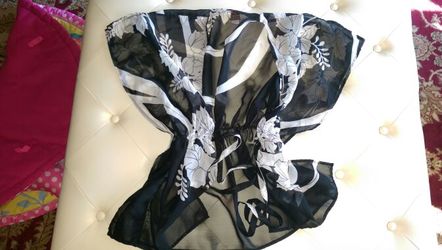 See thru robe top shirt