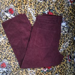 Burgundy empire pants