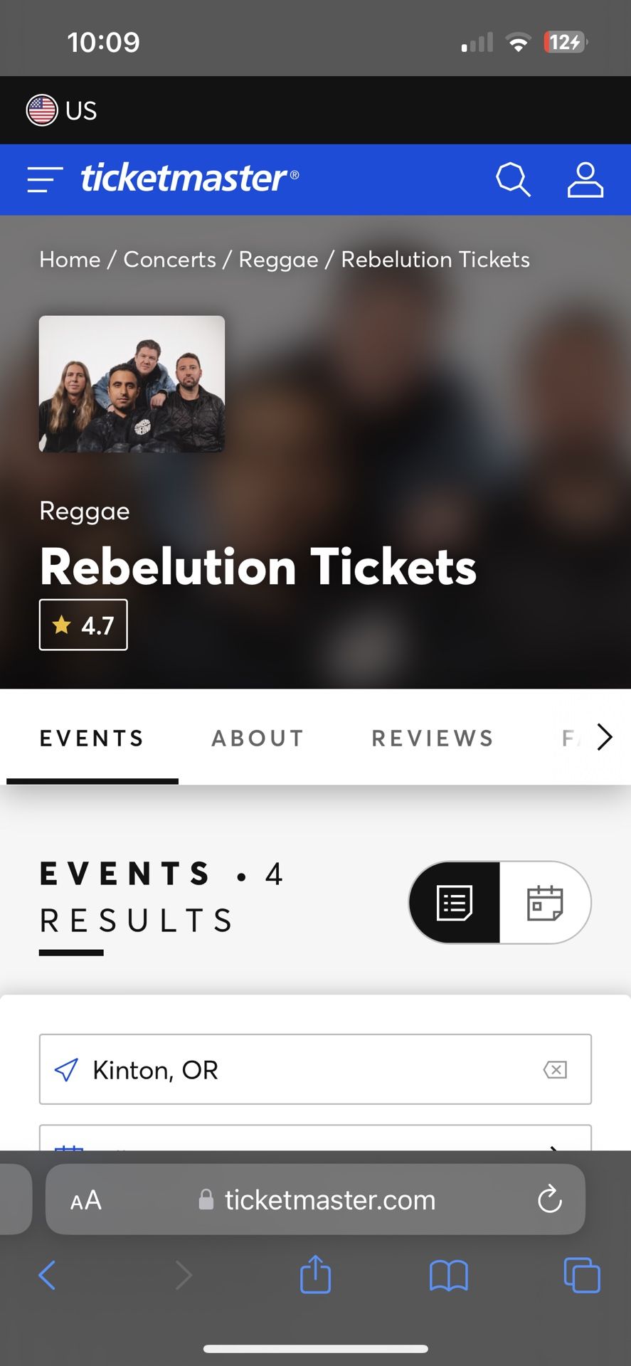 Two Tickets To Rebelution In Bend Oregon