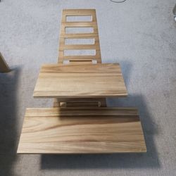 High Rise Acacia Wood Laptop Standing Desk