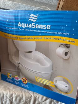 AquaSense Raised Toilet Seat with Lid