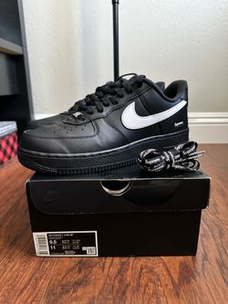 Nike Air Force 1 Supreme Black size 9.5