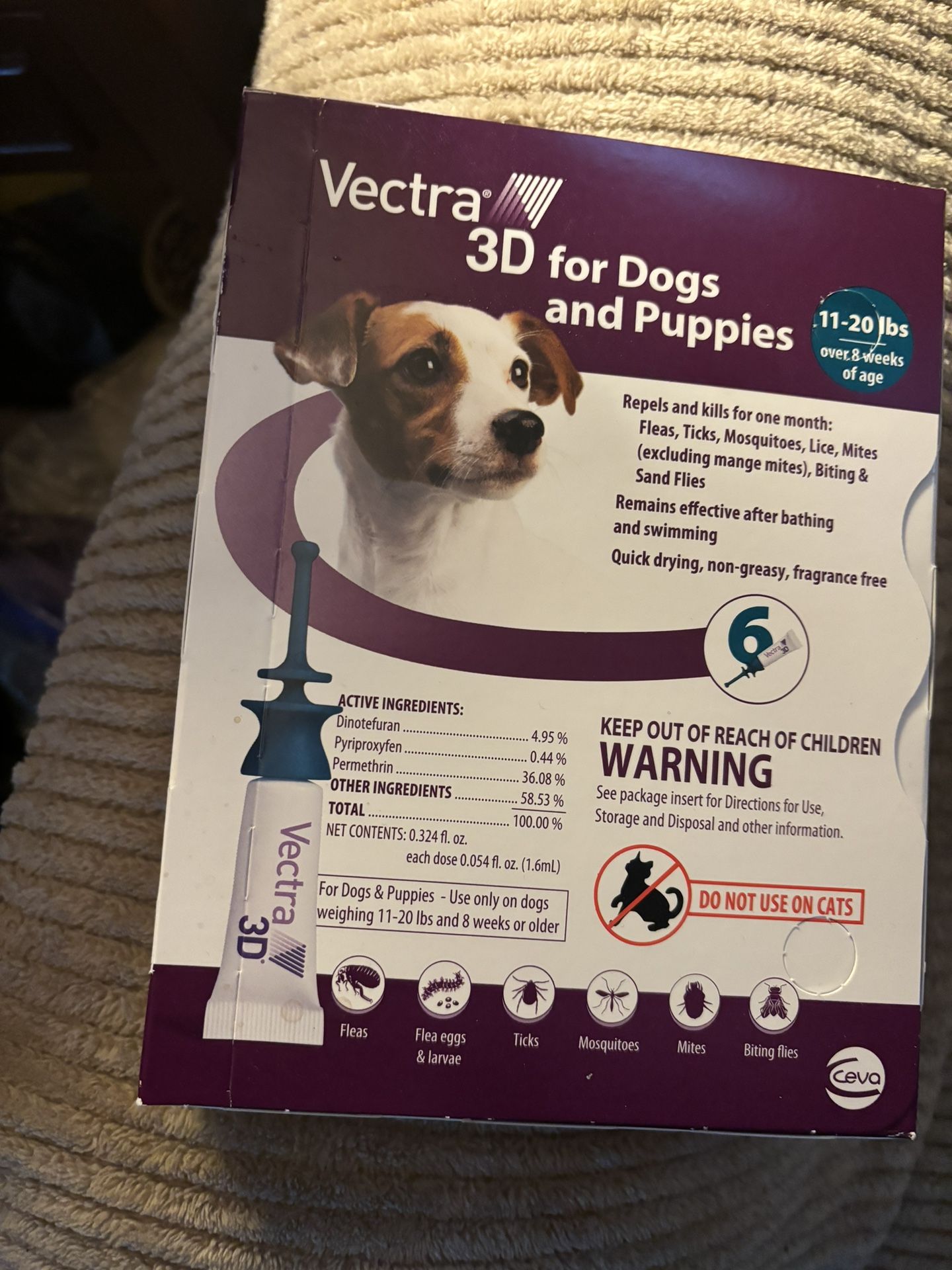 Dog Vectra 3D Flea And Tic Treatments