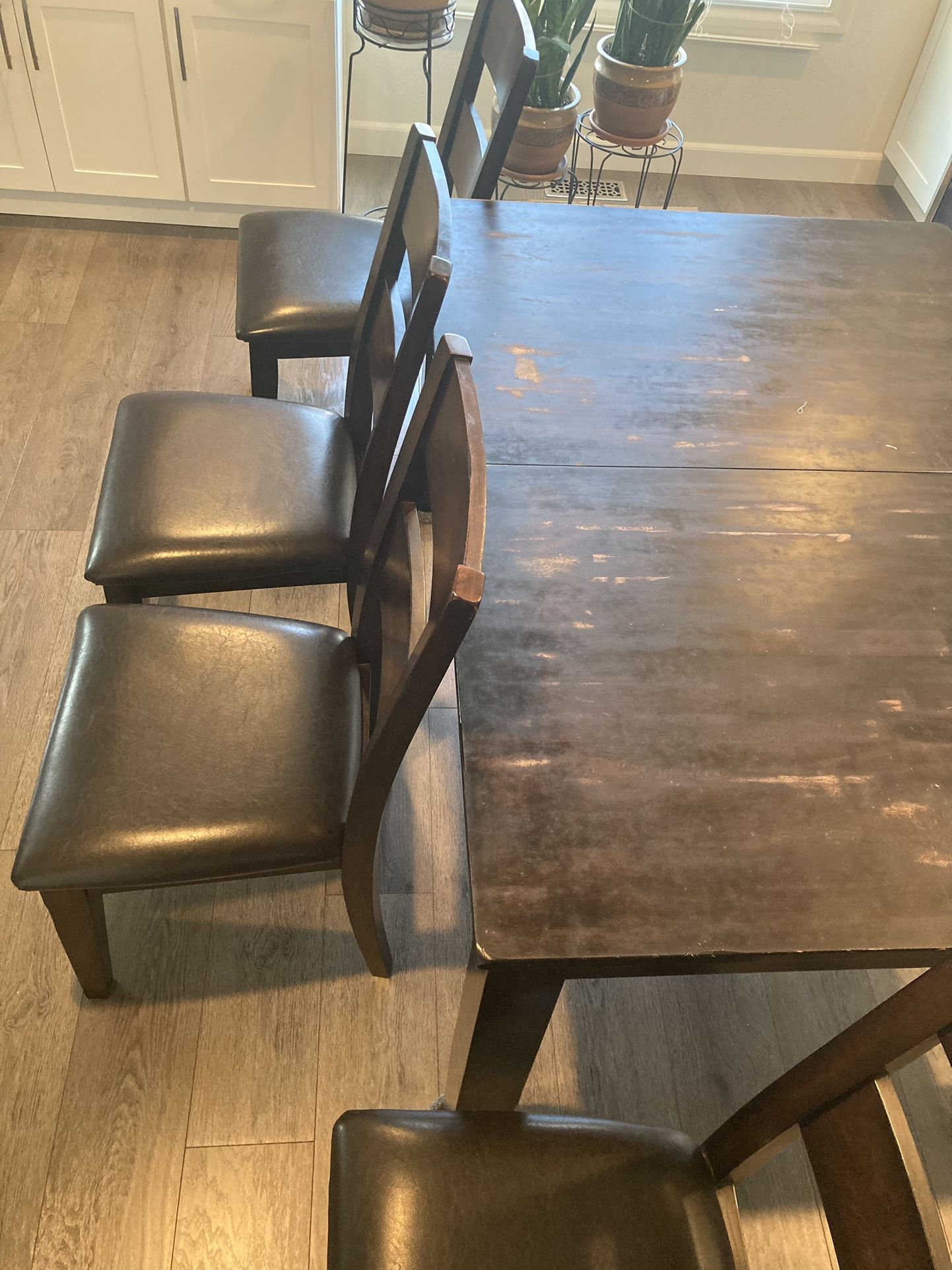 Wood Dining Table!* With 4 Chairs