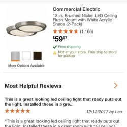 Commercial Electric Light Set Of 2