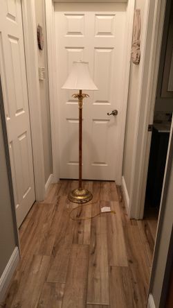 Tall Tropical Lamp $15