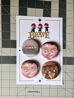 Brave Pinback Button Set