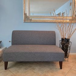 Loveseat, Armless Loveseat Sofa, Small Couch