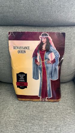 HALLOWEEN RENAISSANCE QUEEN MEDIEVAL PRINCESS ADULT SIZE SMALL 2-4 COSTUME