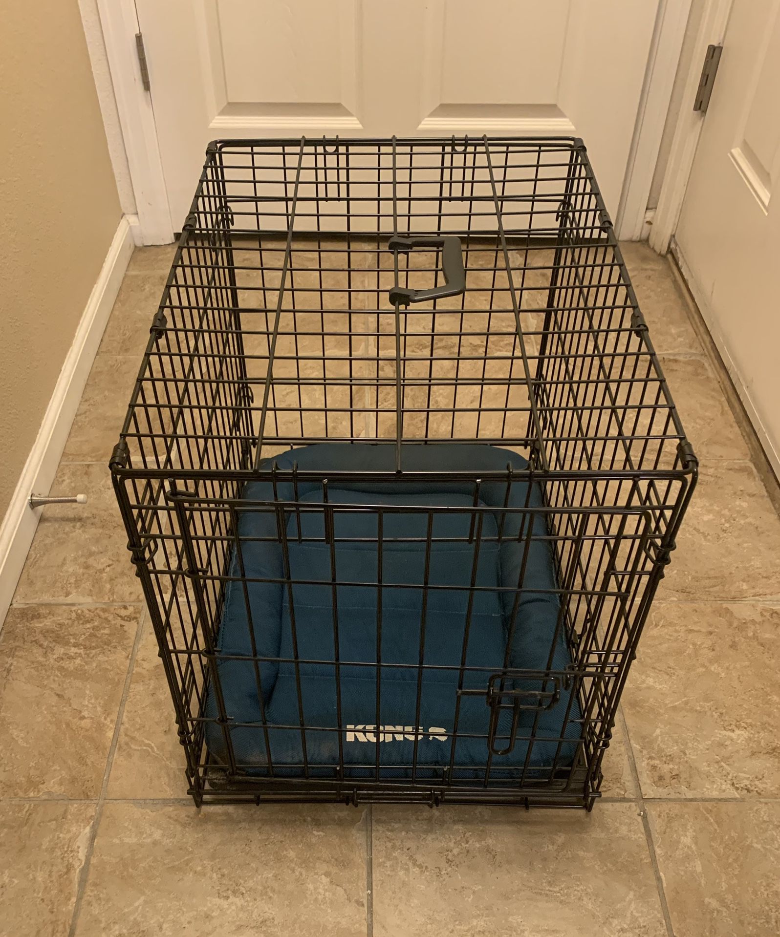 Dog Crate with Kong Pad