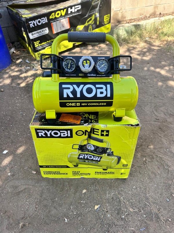 RYOBI
18V ONE+ Cordless 1 Gal. Portable Horizontal Air Compressor with 120 PSI Maximum Pressure (Tool Only)