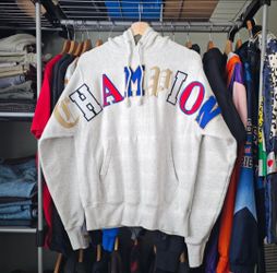 Champion LIFE Reverse Weaver Men's Old English Script Hoodie Size Small