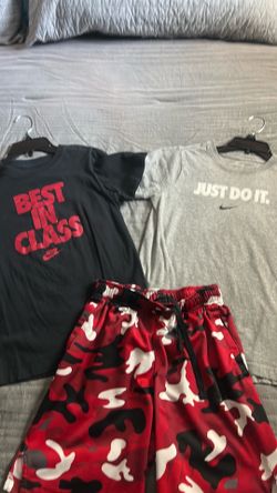 Nike medium boys shirt and shorts