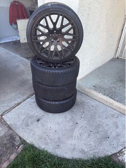 20” rims and tires, set of 4
