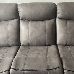 3 Set Recliner USB Couch 
