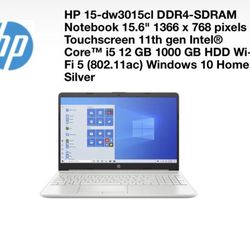 HP Laptop New 15.6" Touchscreen - 11th Gen Intel Core i5-1135G7