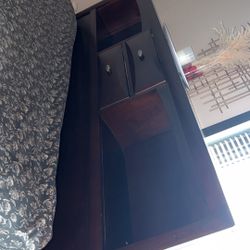 For Sale: Mahogany King Size Bedframe & Matching Dresser