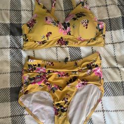 Torrid Yellow Floral Bikini
