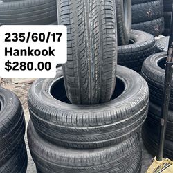 Set of four used 245/75 R16 $300