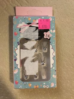 24 pcs Press On Nails-Asst Size: $7.50 per box. Available on 09/19/20.