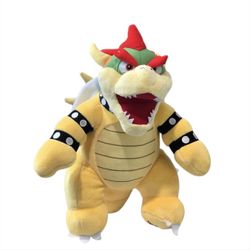 Build-A-Bear Workshop Bowser Plush 16" Nintendo Super Mario No Sound Dragon Kart