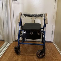Brand New Aluminum 4 Wheel Walker