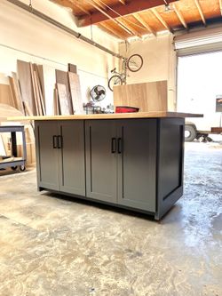 Kitchen Center Island 60” X 30” Base Only
