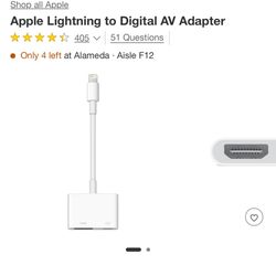 Apple Lightining To Digital Av Adapter