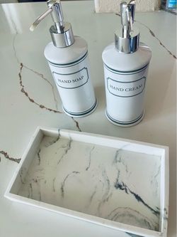 Hand soap and hand cream dispensers